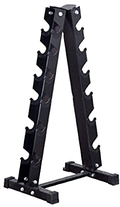 Fitness-Hantelständer, Mehrschichtiges Gewichtheben, Hantelständer, Ständer, Gewichtsunterstützung, Hantel-Bodenhalterung, Für Zuhause, Langlebig, Für Sportgeräte, Hantelhalter (Schwarz, 6 Ebenen)