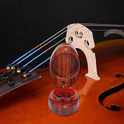 Violino Viola Violoncello Colofonia Professionale con Custodia in Legno Strumento per la Pulizia di Strumenti Musicali Famiglia Applicata (scatola ovale)