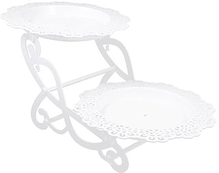 PHENOFICE Espositore Per Torte in Plastica Vassoio Da Tavolo Per Dessert Supporto Rimovibile Facile Da Pulire E Riporre