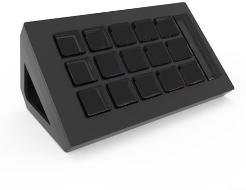 Visualize Keyboard, Visual personalizable para Stream Deck Keyboard con 15 botones LCD para contenido (negro)