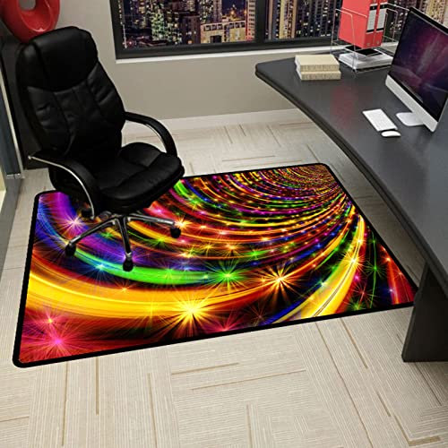 Gaming-Stuhlmatte, 140 x 160 cm, rutschfeste Schreibtischstuhlmatte für Hartholzböden, Hartbodenschutzmatte für Bürostuhl, Computerstuhl, Teppich für Gaming-Setup