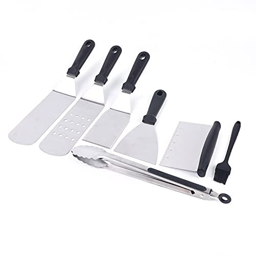 Mudshape Profi BBQ 10-teiliges Edelstahl Grill Plancha Zubehör Set Teppanyaki Werkzeug Grillzubehör Außen Koffer Grillset für Camping