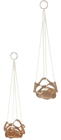 BESPORTBLE 2stücke Hängende Blumenampel Wasserwellen-Design Für Balkon Und Garten Für Sukkulenten Und Blumen Große Und Kleine Ausführung Praktisch Und Dekorativ Material Für