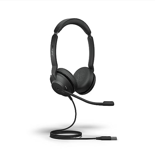 Jabra Evolve2 30 SE Casque filaire stéréo antibruit avec technologie d'appel à 2 microphones et câble USB-A Certifié MS Teams Fonctionne avec toutes les autres plateformes Noir