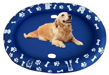 Vasca Da Bagno Per Cani - Gonfiabile Galleggiante Per Piscina Anti Graffio,Antigraffi Gonfiabile Piegevole Antiscivolo Addestramento Acqua Spiaggia Barca Kayak