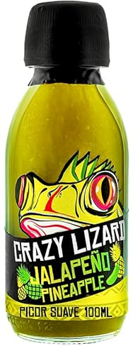 CRAZY LIZARD Pineapple Jalapeño Hot Sauce – Fruity Mild Hot Sauce – Salsa Picante Gourmet de Piña y Jalapeño – 100 ml