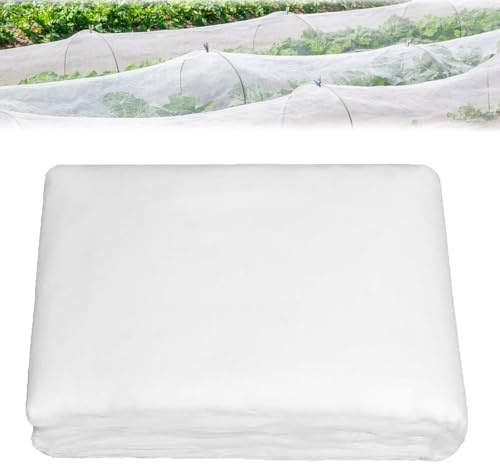 Manta Termica Plantas,2x10m Vellón de Protección Contra Heladas para Plantas,Cubierta Antiheladas de Plantas,Transpirable y Cálido,Cortable y Reutilizable,Protección Invernal Ayuda las a Prosperar