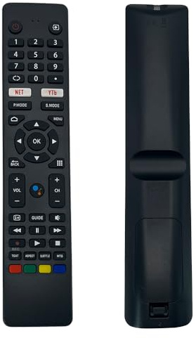 IOOIQQ Télécommande pour Polaroid TV TVSAND434KPR01, TVSAND434KPR02, TVSAND434KPR03TVSAND434KPR04 TVSAND434KPR05, TVSAND504KPR01, TVSAND504KPR02, TVSAND50UHDPR01, TVSAND50UHDPR01. SAND50U HDPR01, sans