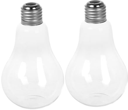 ARTSEWPLY Jarrones De Cristal Transparentes para Bulbos, Maceta Hidropónica De Vidrio Base Estable, Diseño Vintage Retro, 2 Unidades, Decoración para Mesas De Boda y Hogar