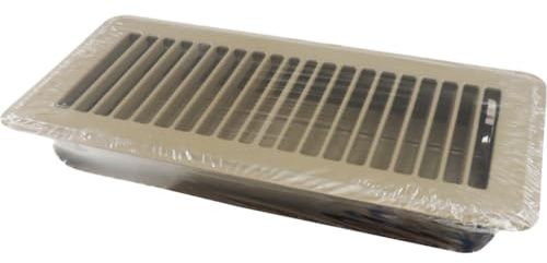 Opatiny Rejilla de ventilación de suelo de 4 x 10 pulgadas, rejilla de ventilación de hierro para decoración del hogar y el hotel