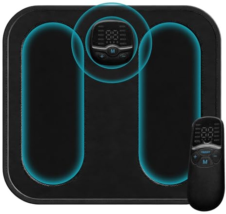 Massaggiatore Elettrico Piedi Dispositivo Elettrico A Vibrazione Con 30 | Massaggiatore Piedi 10 Modalità Wireless Per Papà Mamma Uomini Anziani Post-Allenamento Affaticamento Gonfiore R