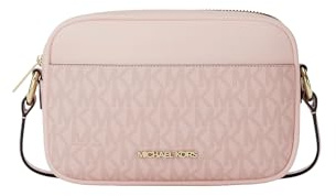 Michael Kors Jet Set Small Signature Logo Kamera Crossbody Bag Powder Blush Multi