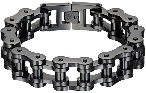 OIDEA Herren Armband Edelstahl Motorradkette: Schwer Armkette Punk Gothic Herrenarmband Biker Motorrad Kette Chain Gliederarmband Armreif Edelstahlarmband Handgelenk Geschenk