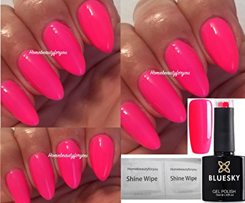Bluesky Neon Pink Bright Pink Summer Party Girl NEON 14 Nail Gel Polish UV LED Soak Off 10ml Spring Summer Color