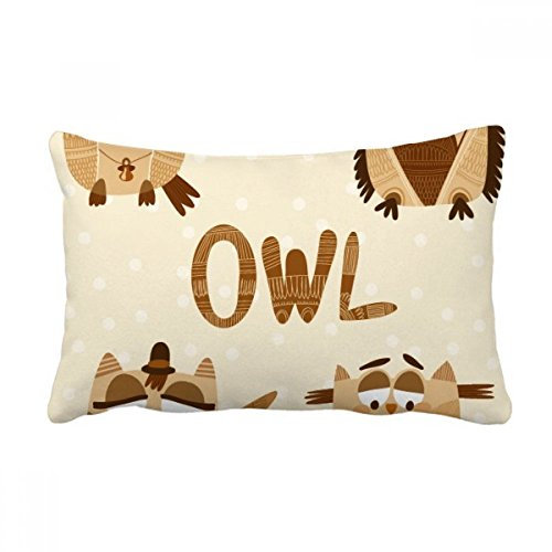 DIYthinker Campana di Vetro Cappello Owl Gettare Lombare del Cuscino Inserire Cuscino casa Divano Decor Regalo
