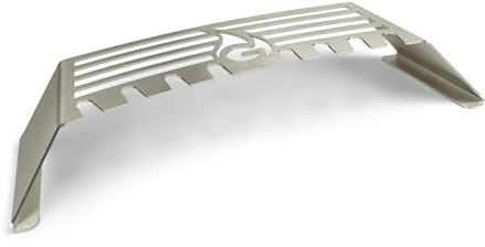 Grillrost.com Das Original Edelstahl Multistation | Warmhalterost für Weber Q300/3000er Baureihen | mit Drumstick Halterung | 3mm stark