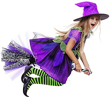 1Pcs Halloween Hexen Besen Halloween Cosplay Kostüm Requisiten Besen Prop Cosplay Zubehör Party Dekoration für Kostüm Dekoration