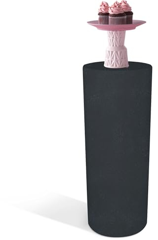 Kloris Zylindrische Säule Höhe 90 cm Durchmesser 35 cm Farbe Graphit Made in Italy