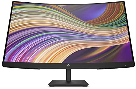 HP V27c G5 FHD Curved Monitor 68,6 cm (27 Zoll), 1920 x 1080 Pixel (16:9), Full HD LCD, integrierte Dual 2W Lautsprecher, AMD FreeSync, HDMI 1.4, DisplayPort 1.2, umweltfreundlich, Schwarz