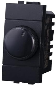 MODULI PRESE INTERRUTTORI SHUCKO PULSANTI TV DIMMER COMPATIBILE SERIE LIVING NERI - ETTROIT (INTERRUTTORE DIMMER)