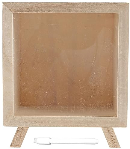 Toyvian Salvadanaio in Legno 5.51 Pollici Con Finestra Trasparente Per Osservare Risparmi Barattolo Per Soldi E Ricevere Mance Ideale Per Casa Ufficio Regalo Bambini