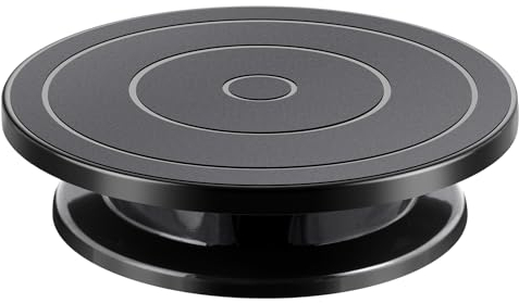 MetVot Tortenplatte Drehbar 27 cm Drehteller Torte Drehbare Tortenplatte Kuchenplatte zum Dekorieren Torten Drehteller für Kuchen