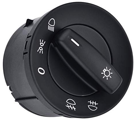 ZIxmix Car Headlight Switch Scheinwerferschalter-Lampenknopf-Steuerschalter/Passend for VW/Passend for Golf 5 6 Caddy/Passend for Passat B6 B7 CC Headlight Switch