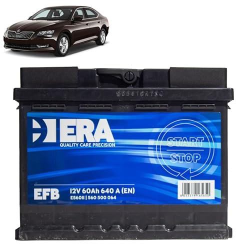 Batteria 60Ah EFB per Skoda Superb III 2.0 TDI gasolio 2015+
