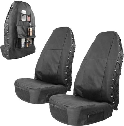 REDVIT Autositzbezüge für Ford Ranger Wildtrak (2016-2023), Oxford-Stoff Wasserdicht Auto Sitzbezüge Sitzschoner, Sitzbezug Auto Vordersitze Aufbewahrungstasche Auto Sitzauflagen,2 Pcs-Front Seats