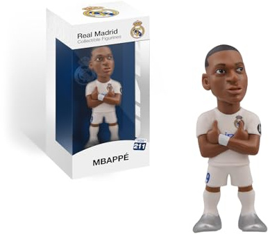 MINIX Kylian Mbappé Real Madrid 12 cm figur – samlarobjekt Mbappé figur sport fotboll ikon utbud för fans
