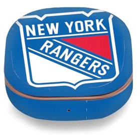 Head Case Designs Offizielle NHL Übergroß New York Rangers Vinyl Haut Aufkleber Abziehbild Abdeckung kompatibel mit Buds Live/Buds Pro / Buds2
