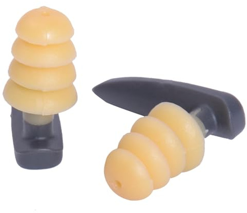 Tapones de natación para los oídos, tapones de silicona para los oídos | protección contra el agua, tapones reutilizables para los oídos, tapones cómodos de seguridad para los oídos, accesorios de