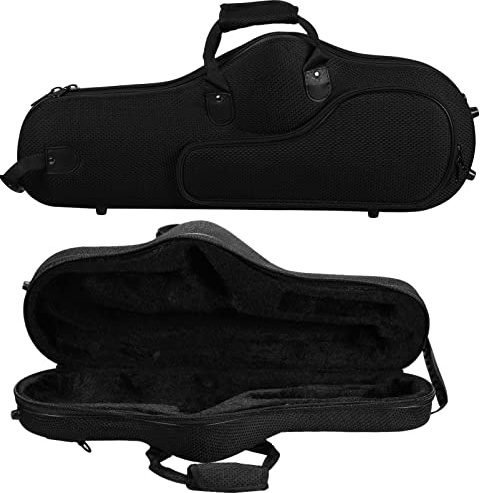 Alto Voice Saxophontasche mit Abnehmbaren Gurten, Tragbar | Oxfordstoff, Stoßfest und Leicht, Große Kapazität, für Schulen und Konzerte, Schwarz