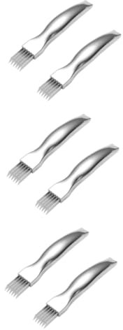 Cabilock 3 Juegos Cuchillo De Corte De Cebolla De Acero Inoxidable Súper Cortadora Cebollino Cortadores Para Verduras Cuchillo Cebollero Herramientas Cortafiambres Silver 2 Piezas * 3