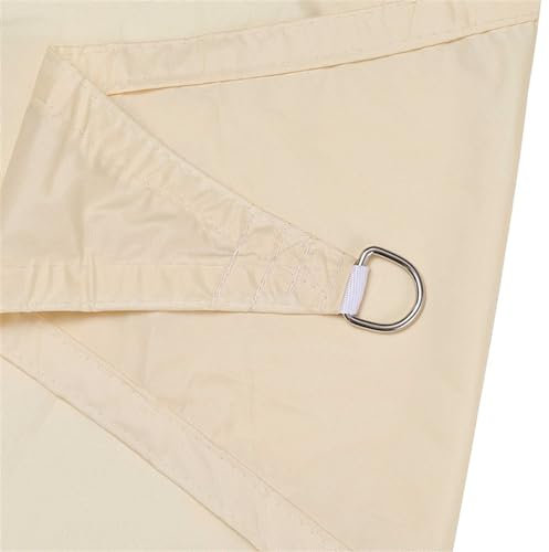 Waterproof Triangle Shade Sail 5x5x5m Beige Outdoor Garden Shelter with UV Block Free Ropes Balcony Patio Pergola Sun Shade Sail 2m/3m/4m/5m/6m