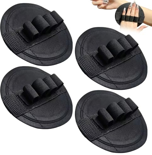 4 Stück Exfoliating Gloves Peelinghandschuh Körper Sanfte Effektives Peeling Runde Kuchenform Raue Textur Rutschfest Gummimaterial Nicht Leicht zu Verschleißen Oder zu Verformen