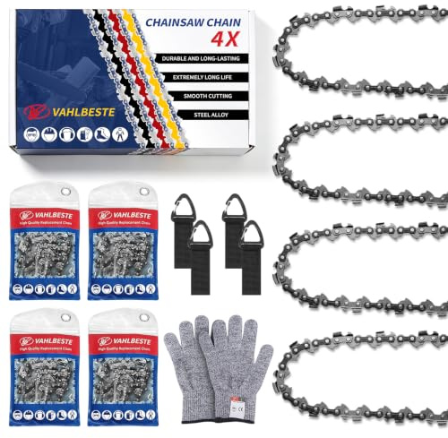 Vahlbeste 4Pcs Catena per Motosega .300LP, 1,1mm 28 Maglie 12cm per WA0142 | Compatibile con Einhell GE-PS 18/15 Li BL, WORX WG324E WG324E.9 WG325E, Parkside PAGHS 20-Li B2, Ferrex XYZ655, Fastcraft ecc