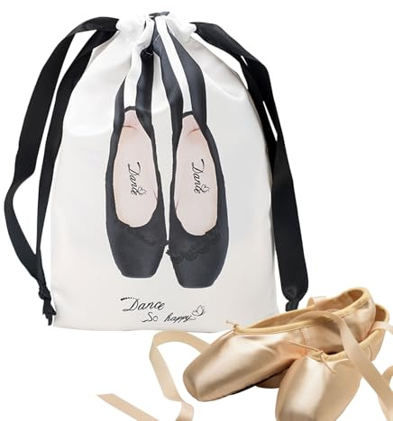Schuhtaschen Für Aufbewahrung,Tanzschuh Aufbewahrungstasche mit Zugband - Waschbare Leichte Organizer Für Tanzschuhe Latein Fitness Jazz