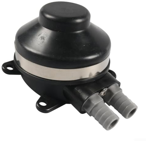 Sumsoctober Schwarze Fußpumpe, Marine Fuß Wasserpumpe Manuelle Wasserpumpe für Boote Waschbecken RV Toilette Marine Fußpresse Selbstansaugend Yacht Zubehör