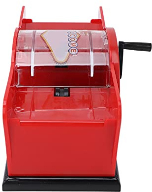 Pongnas Manueller Kartenmischer, Einfach zu Bedienendes, Leises Design für 1-2-Deck-Poker, mit Tragbarer Größe für Home-Office-Camping-Kartenspiele (Rot)
