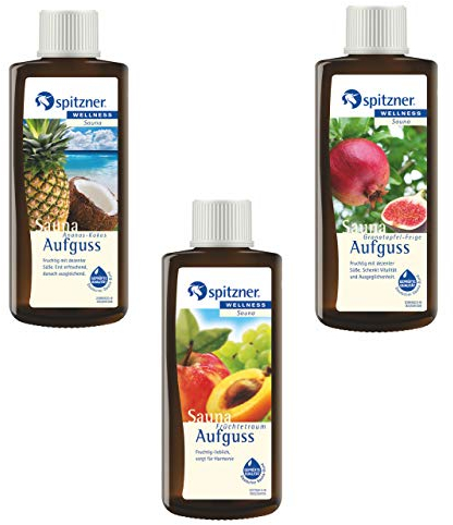 Spitzner Saunaaufguss Set Urlaubs Früchte (3 x 190ml)