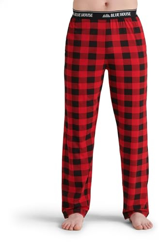Hatley Herren Jersey Pajama Pants Pyjamaunterteil, Buffalo Plaid, S EU