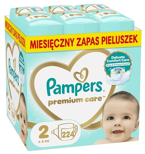 Pampers (gammal version), 2 blöjor (mini) – 224 st