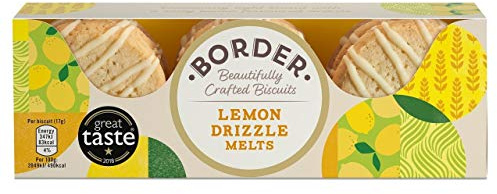 Border Lemon Drizzle Melts Biscuits 150g (Pack of 6)