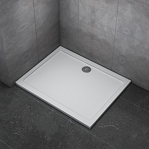 Piatto Doccia 80x100cm UltraSlim 3cm In Pietra Artificiale Extra Rinforzato | Rettangolare