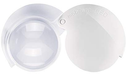 Eschenbach Mobilent LED Einschlaglupe mit Beleuchtung 4-fache Vergrößerung