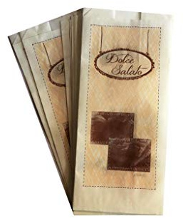 C.N. Sacchetti di Carta Bianca ANTIGRASSO 14x30 cm 100 PZ Sacchetto in Carta per Alimenti A RESIDUO Grasso:Pizza PIZZETTE Biscotti Dolci PIADINA PANINI Hamburger Street Food