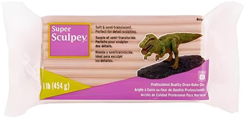 454g Super Sculpey Beige Fresh Premium Sculpey Oven-Bake Polymer Clay for Creative Sculpting