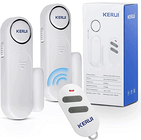 Alarma para Puertas y Ventanas 120dB Alarma inalámbrica con Sensor de Contacto para Puertas y Ventanas con Control Remoto 3 Modos de Alarma para su hogar, niños y Tiendas de Seguridad