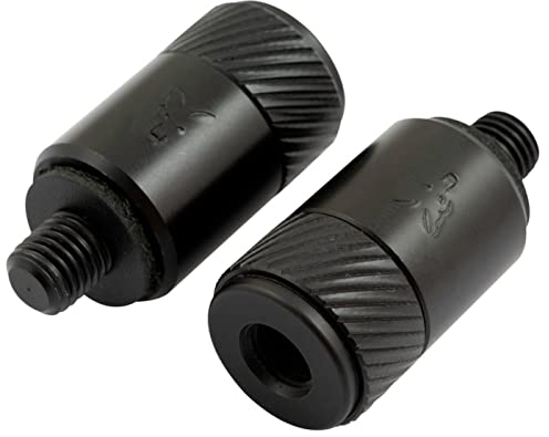 Fox Black Label QR Adaptor - 2 Bankstickadapter, Quick Release Verschluss für Bank Sticks & Sturmstangen, Schnellverschluss für Rutenhalter